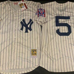 1930s NEW YORK YANKEES JOE DiMAGGIO Men's JERSEY M,L,XL,2X,3X by Mitchell & Ness